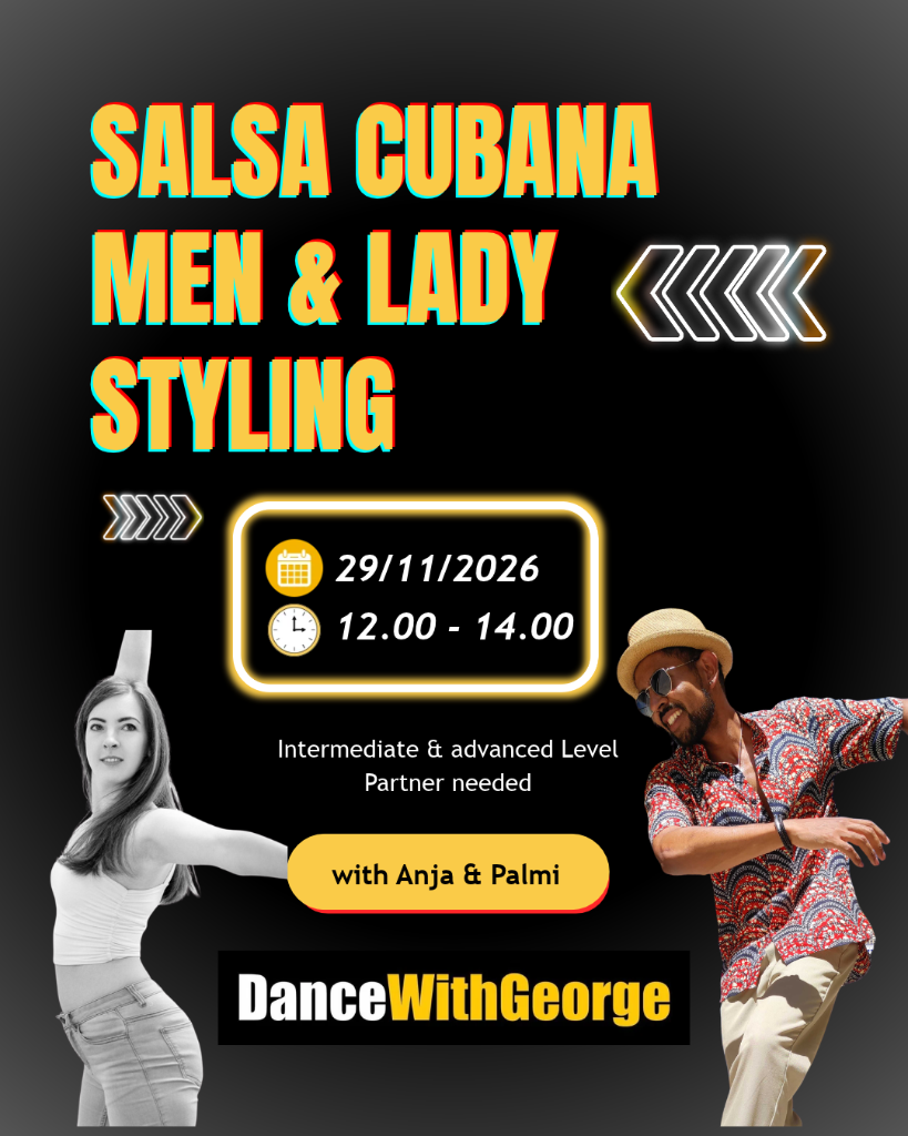 Poster zum Salsa Cubana Men & Lady Styling mit Anja und Palmi, Sonntag 29.11., 12:00–14:00